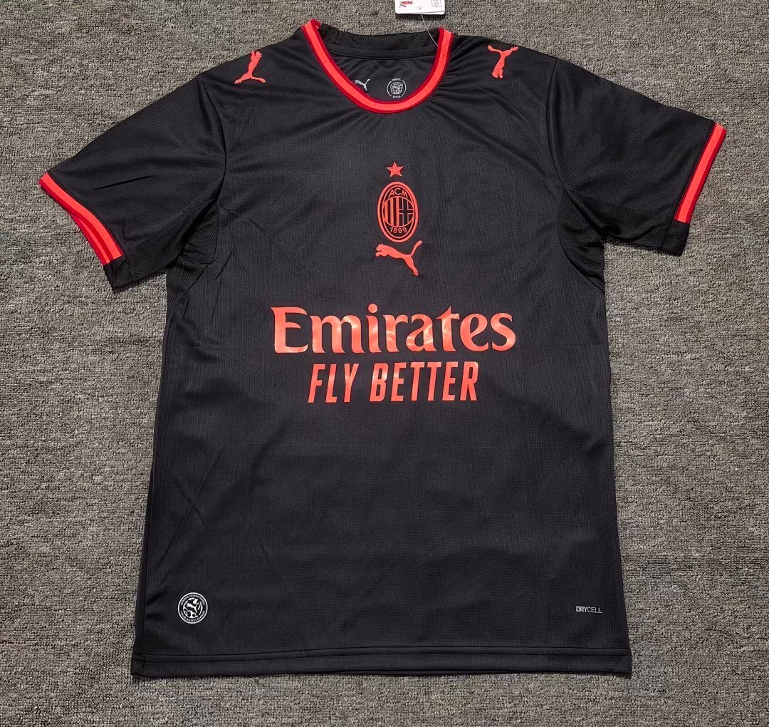 0521f0e6 (S-4XL)2026-2027 AC Milan 2nd Away Black Soccer Jersey AAA - Image 1