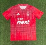 2025/2026 Nottingham Forest Pre Match Training Red Football Shirt 1:1 Thai Quality