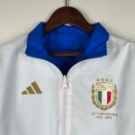 2023-2024 Italy Reversible Windbreaker （White-Blue）Soccer Jersey 1:1 Thai Quality - Image 4