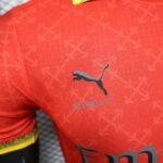 2024/2025 Player Version AC Milan Fourth Away Red Soccer Jersey 1:1 Thai Quality - Image 4