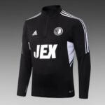 2022/2023 Feyenoord Rotterdam Half-Pull Training Suit Black Football Shirt 1:1 Thai Quality Set - Image 3