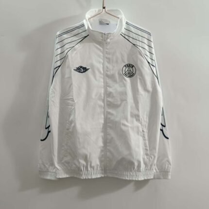 2025/2026 PSG Windbreaker White Football Shirt 1:1 Thai Quality