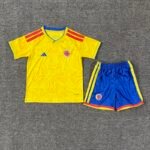 2026-2027 Colombia Home Yellow Kids/Youth Soccer Uniform