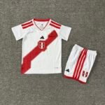 2026-2027 Peru Home White Kids/Youth Soccer Uniform