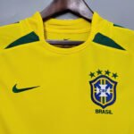 2002 Retro Brazil Soccer Jersey Home - Image 3