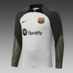 2023/2024 Barcelona Half-Pull Training Suit Grey Jersey Set - Image 3