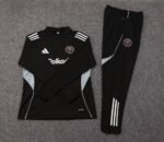 2025/2026 Inter Miami Half-Pull Training Suit Black Soccer Jersey 1:1 Thai Quality Set - Image 7