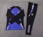 2024 Germany Half-Pull Training Suit Purple Jersey Set - Image 3