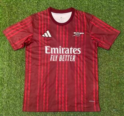 2025/2026 Arsenal Pre-Match Suit Red Football Shirt 1:1 Thai Quality