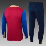 2023/2024 Barcelona Half-Pull Training Suit Red-blue Jersey Set - Image 2