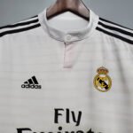 Retro Long Sleeve 2014/2015 Real Madrid Home - Image 3