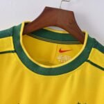 1998 Retro Long Sleeve Brazil Home Football Shirt 1:1 Thai Quality - Image 3