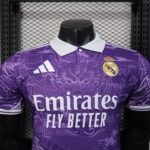 2025/2026 Player Version Real Madrid Special Edition Purple Football Shirt 1:1 Thai Quality - Image 5
