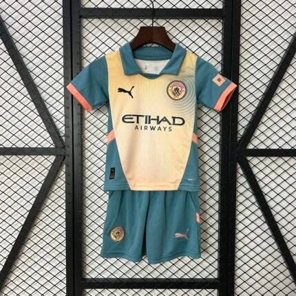 2024/2025 Manchester City Fourth Away Football Shirt 1:1 Thai Quality Kids Size