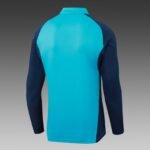 2025/2026 Arsenal Half-Pull Training Suit Lake Blue Football Shirt 1:1 Thai Quality Set - Image 4