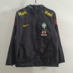 2025 Brazil Windbreaker Black Football Shirt 1:1 Thai Quality