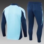 2024/2025 Arsenal Half-Pull Training Suit Baby blue Football Shirt 1:1 Thai Quality Set - Image 2