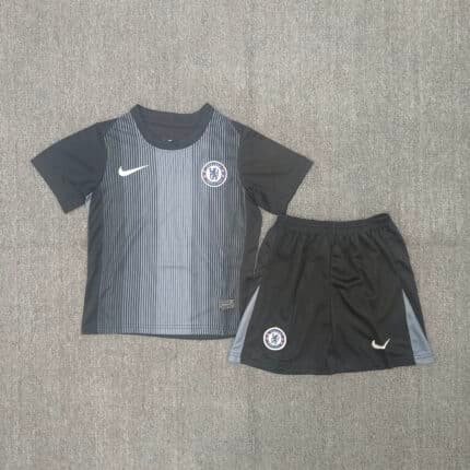 2025/2026 Chelsea Goalkeeper Black Football Shirt 1:1 Thai Quality Kids Size