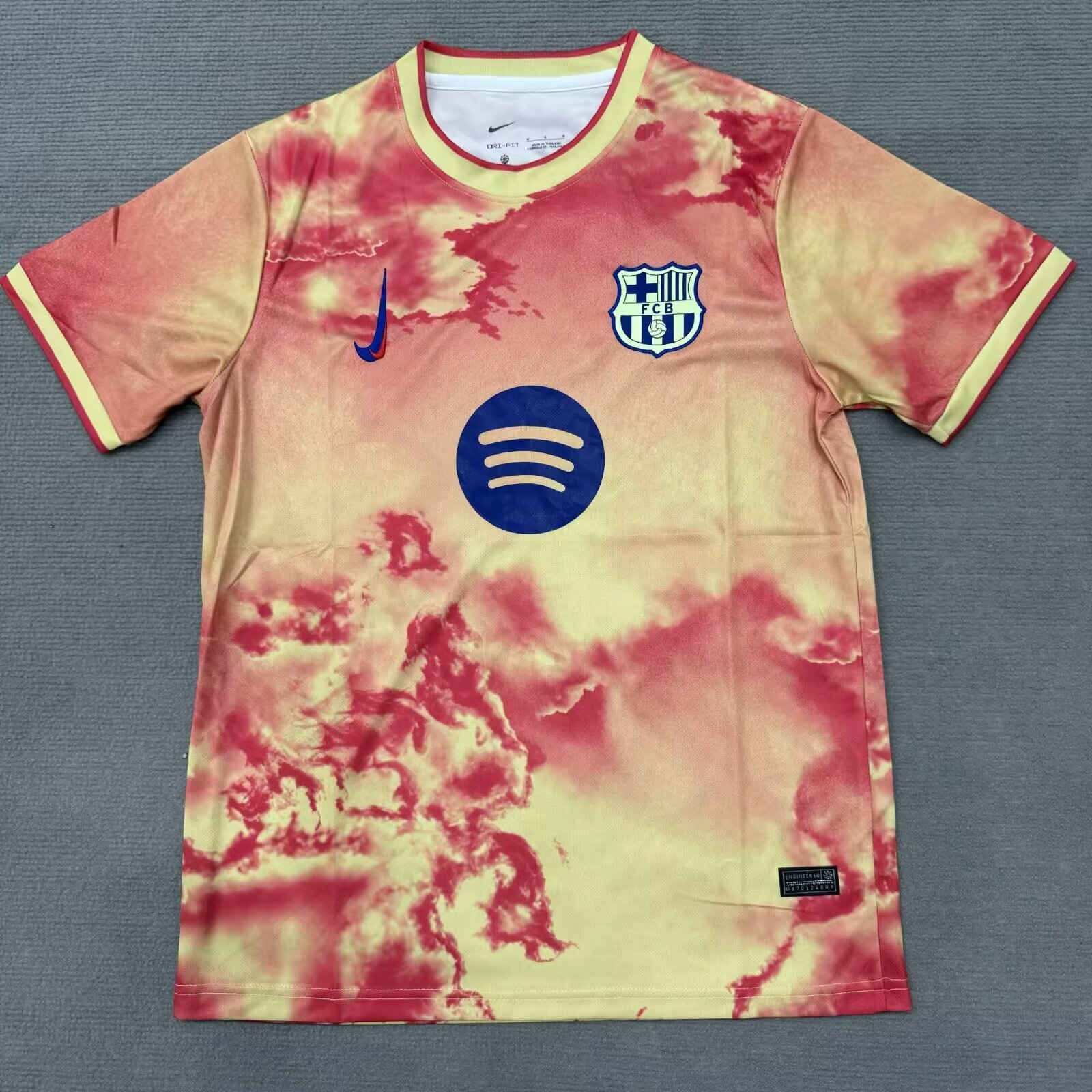 203014f1ccaa6ad2b67b75ad804ace88 2025/2026 Barcelona Special Edition Pink Orange Gradient Football Shirt 1:1 Thai Quality - Image 1