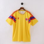 1990 Retro Colombia Home Yellow Soccer Jersey AAA-888