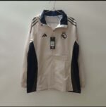 2024/2025 Real Madrid Windbreaker Off white Soccer Jersey 1:1 Thai Quality