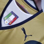 2006 Retro Italy Goalkeeper Gold Soccer Shirt - Image 5