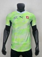 Player Version 2026-2027 Switzerland Away Green Soccer Jersey AAA
