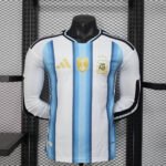 Player Version 2026-2027 Argentina Home White&Blue Long Sleeve Soccer Jersey AAA