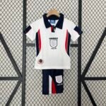1998 Retro England Home Football Shirt 1:1 Thai Quality Kids Size