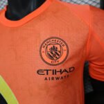 2025/2026 Player Version Manchester City KidSuper Joint Edition Orange Football Shirt 1:1 Thai Quality - Image 6