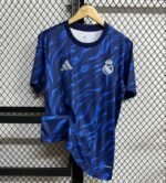 2025/2026 Real Madrid Pre-race suit Blue Football Shirt1:1 Thai Quality - Image 2