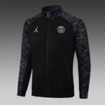 2023/2024 Psg Paris Saint-Germain Long Zipped Jacket Black Set - Image 3