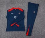2025/2026 Psg Paris Saint-Germain Half-Pull Training Dark Blue Football Shirt 1:1 Thai Quality Set - Image 7