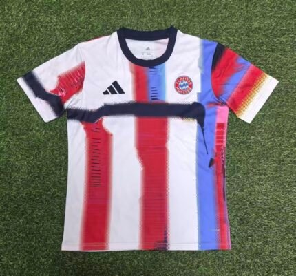 2025/2026 Bayern Munich Pre Match Training Wear Colorful Football Jersey 1:1 Thai Quality