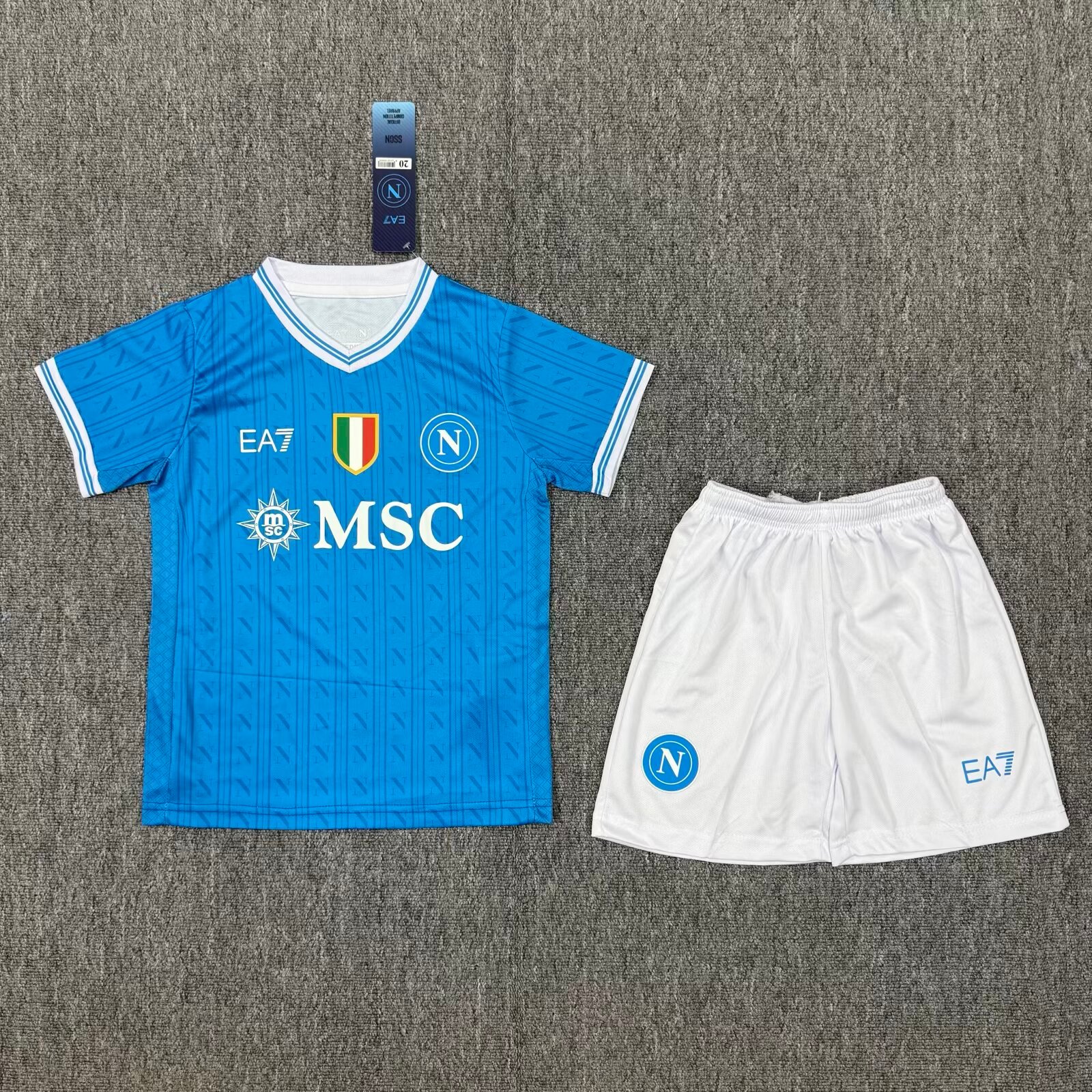 2c07955543959ecac4d49d2b98bdaca5 2025/2026 Napoli Home Soccer Jersey 1:1 Thai Quality Kids Size - Image 1