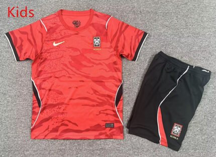 2026-2027 Korea Home Red Kids/Youth Soccer Uniform