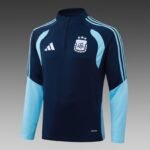 2026 Argentina Half-Pull Training Suit Royal Blue Jersey Set - Image 3