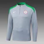 2025 Nigeria Half-Pull Training Suit Grey Football Shirt 1:1 Thai Quality Set - Image 3