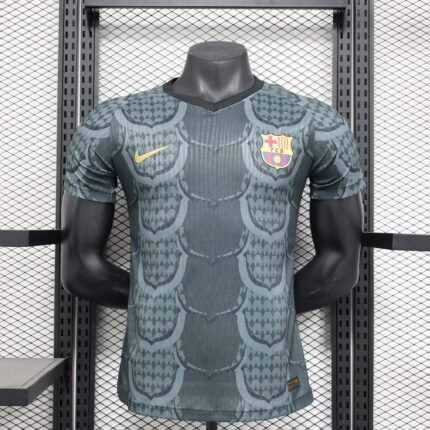 2024/2025 Player Version Barcelona Special Edition Black and grey Football Shirt 1:1 Thai Quality