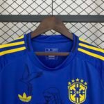 2025 Brazil Special Edition Jesus blue Football Shirt 1:1 Thai Quality - Image 3