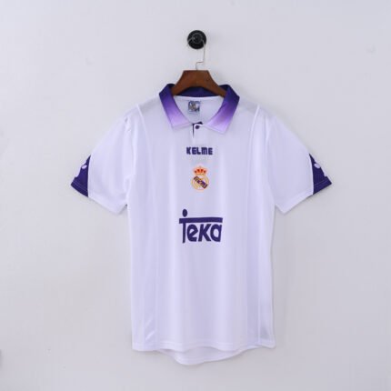 1997-1998 Retro Real Madrid Home White Soccer Jersey AAA-888