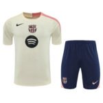 2025/2026 Barcelona Training Wear Set Beige Football Shirt 1:1 Thai Quality