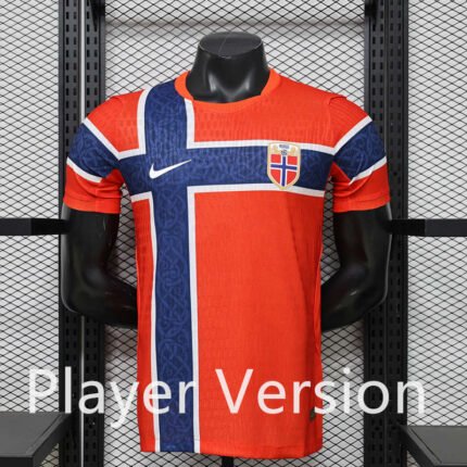 Player version 2026-27 Norway Home Red Soccer Jersey AAA