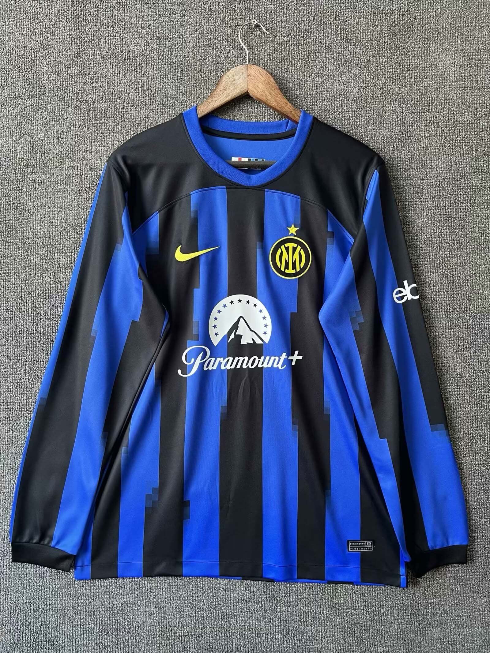 37fb2841c5e0f5a51957c96db1e9d70d 2023/2024 Long Sleeve Inter Milan Home Football Jersey1:1 Quality Thai - Image 1