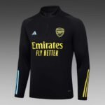 2023/2024 Arsenal Half-Pull Training Suit black Football Shirt 1:1 Thai Quality Set - Image 4