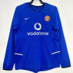 2002/2003 Retro Long Sleeve Manchester United Third Away Football Shirt 1:1 Thai Quality