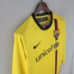 2008/2009 Retro Long Sleeve Barcelona Away Football Shirt 1:1 Thai Quality - Image 3