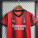 Kids Size 2023/2024 AC Milan Soccer Jersey Home 1:1 Thai Quality - Image 3