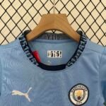 2024/2025 Manchester City Home Football Shirt 1:1 Thai Quality Kids Size - Image 3