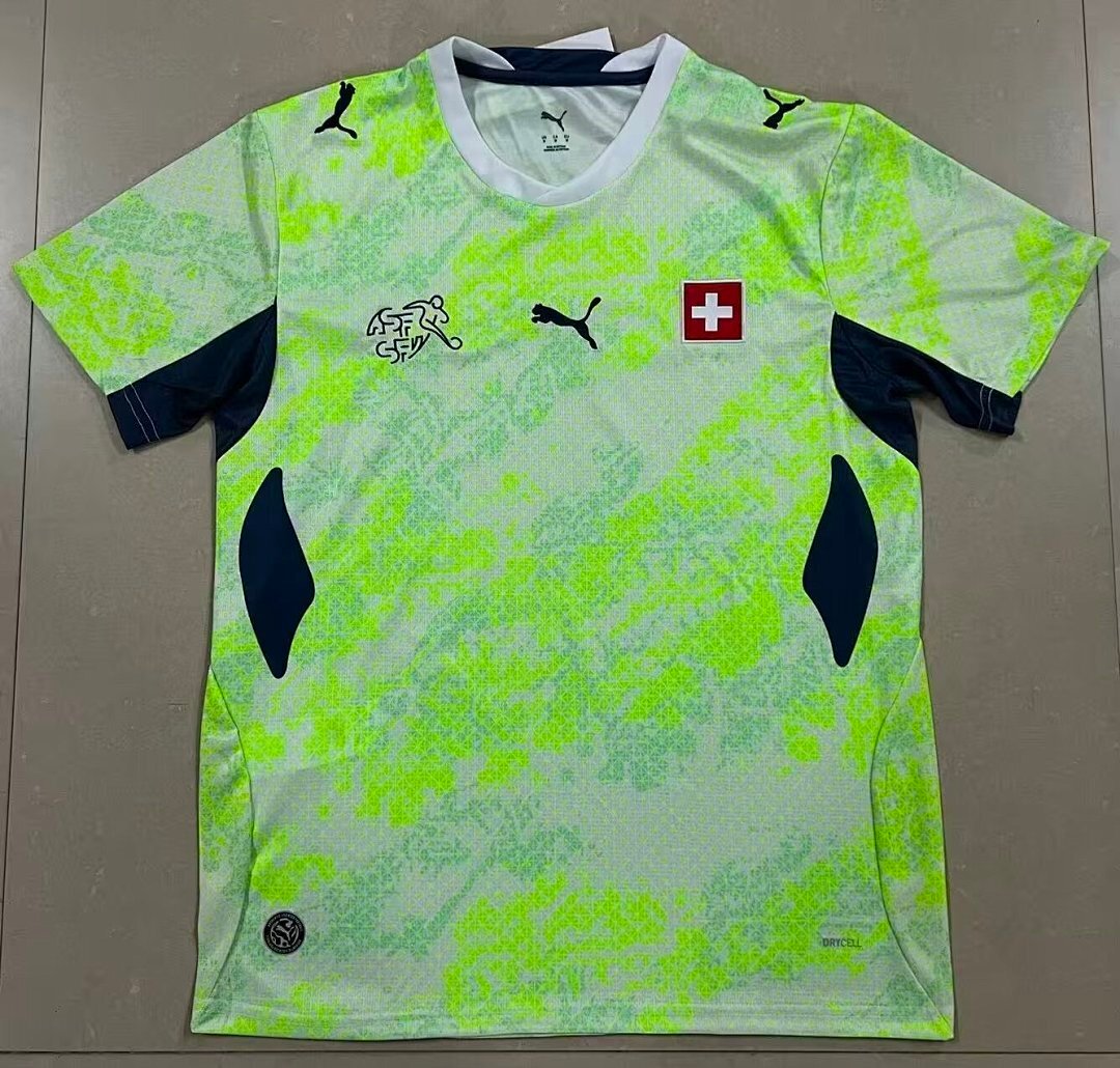 3e22fa9c (S-4XL)2026-2027 Switzerland Away Green Soccer Jersey AAA - Image 1